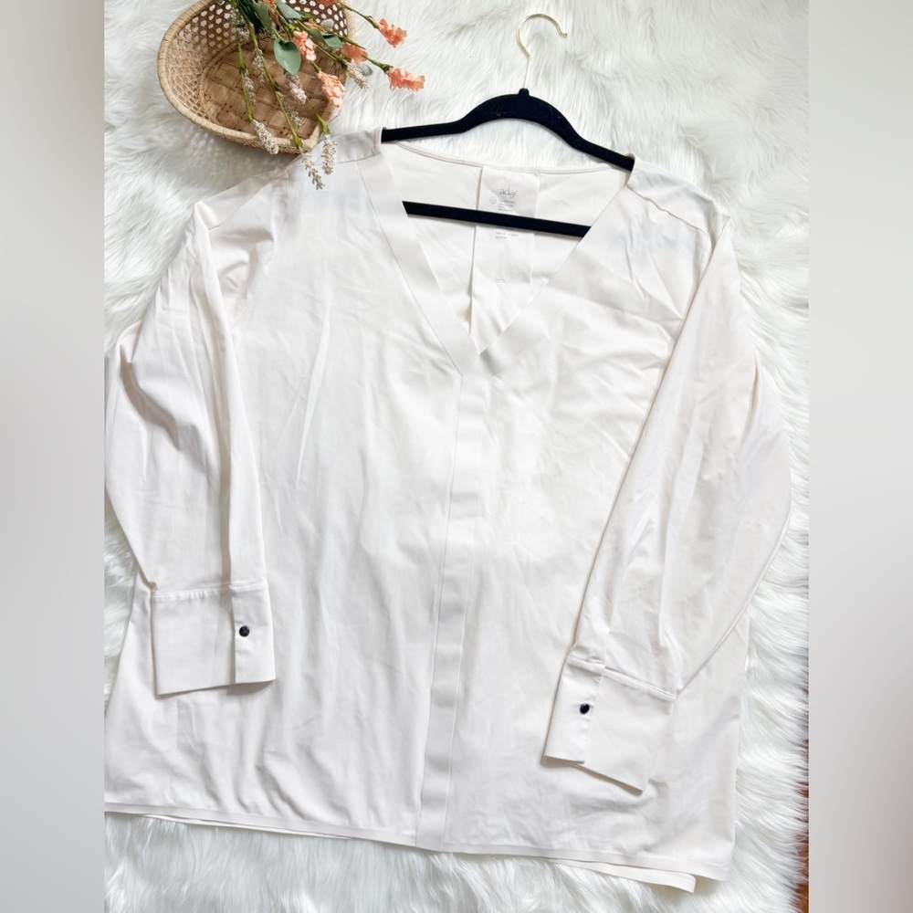 ADay Womens Something Tailored Shirt in White Size  XL